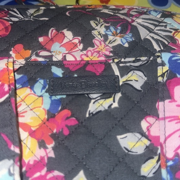 Vera Bradley Hanging Travel Cosmetic Organizer Floral Makeup Toiletry Bag - Picture 3 of 13